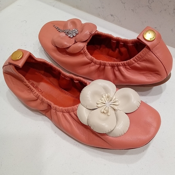 Like New!Tory Burch Canyon Ballet Flats 7 1/2 - Picture 5 of 12